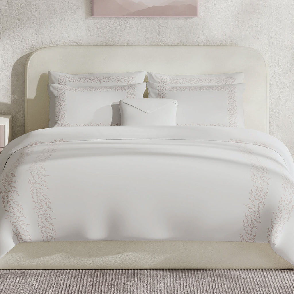 The Adeline Duvet Cover Bedding Set - Dusty Rose