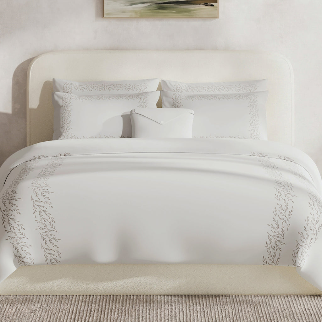 The Adeline Duvet Cover Bedding Set -Taupe