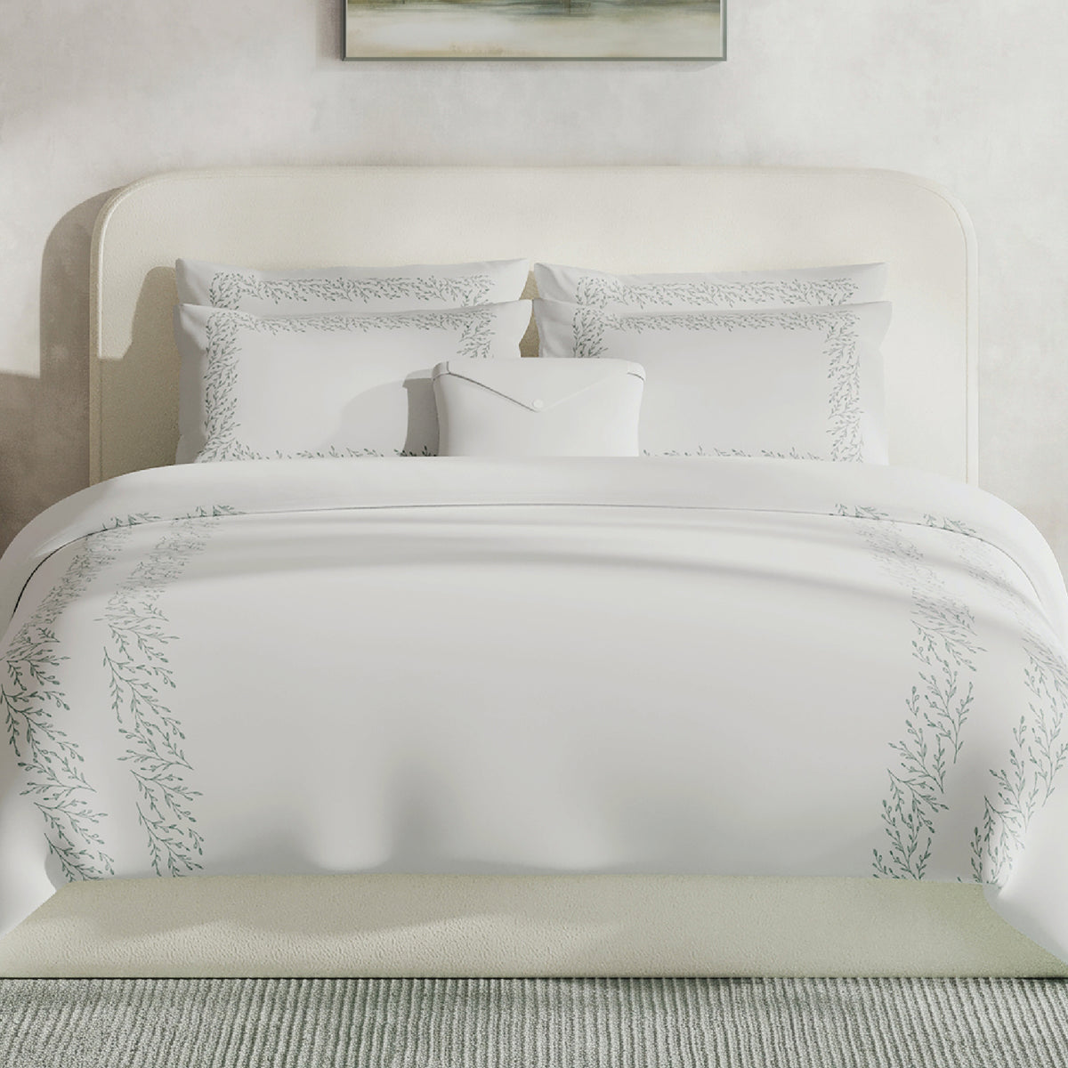 The Adeline Duvet Cover Bedding Set - Sage
