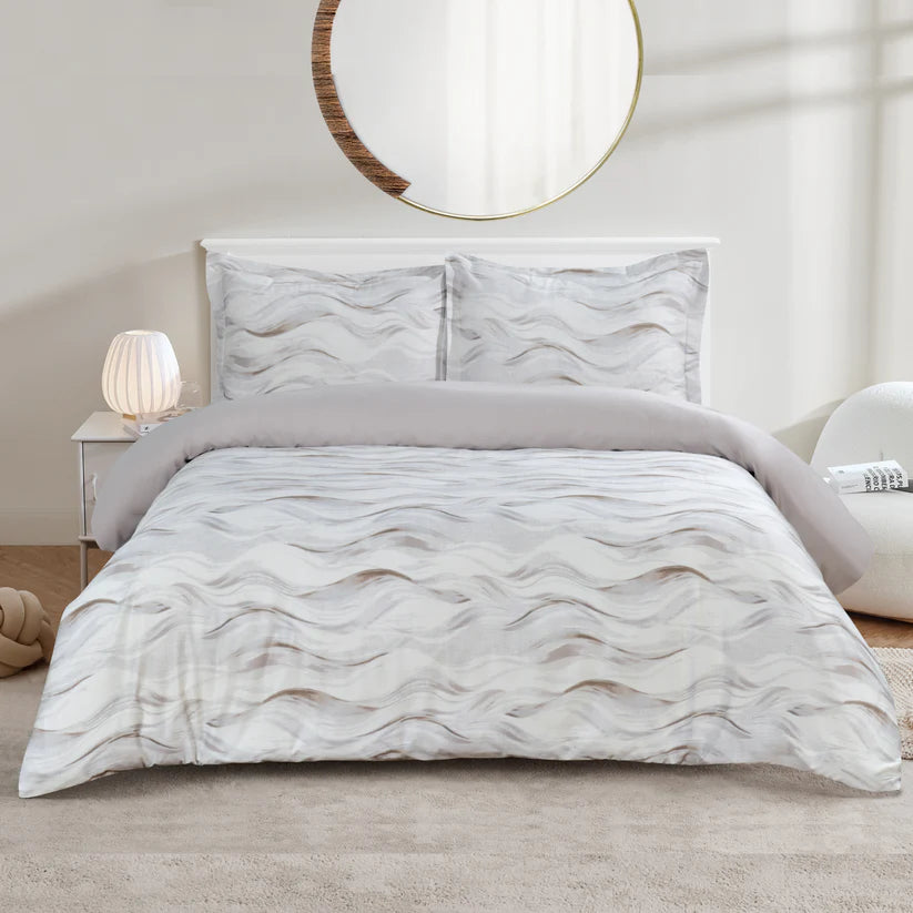 Waves Duvet Cover Bedding Set – Linen Loft