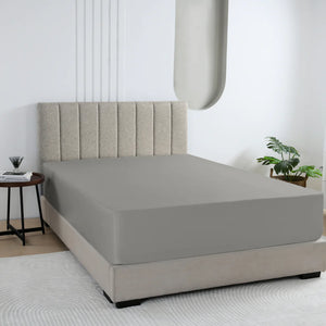 Majestic Fitted Sheets -Light Grey