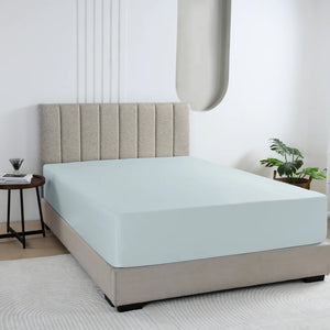 Majestic Fitted Sheets - Light Blue