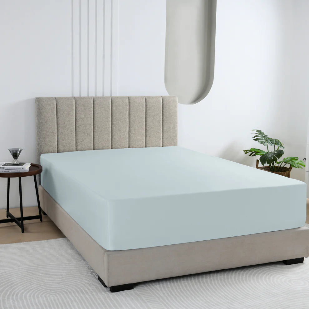 Majestic Fitted Sheets - Light Blue