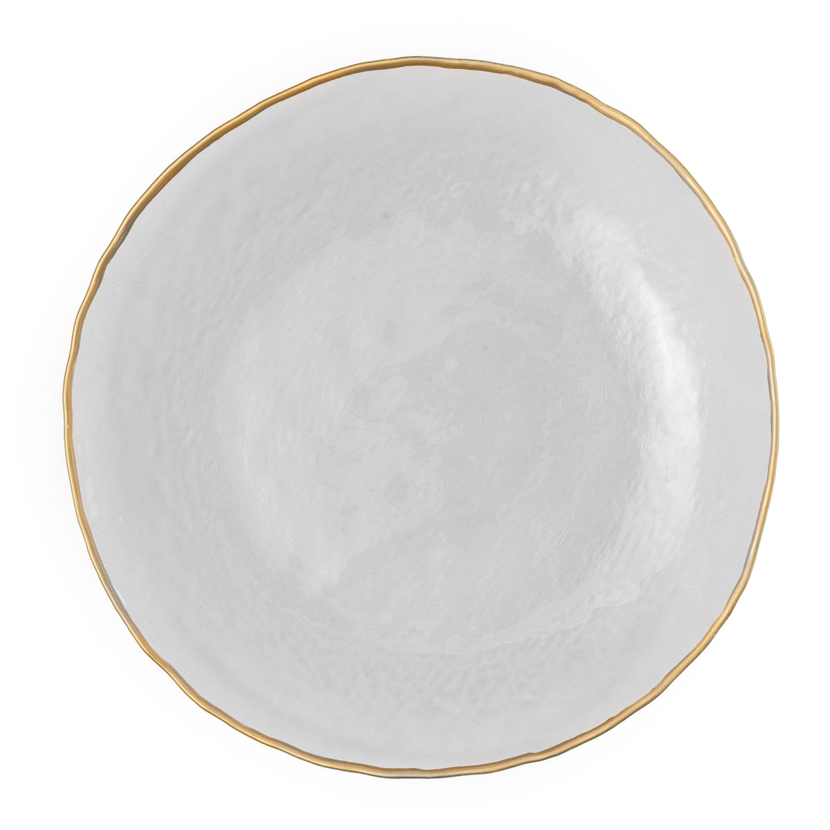 Set of 4 Chargers with Gold Rim