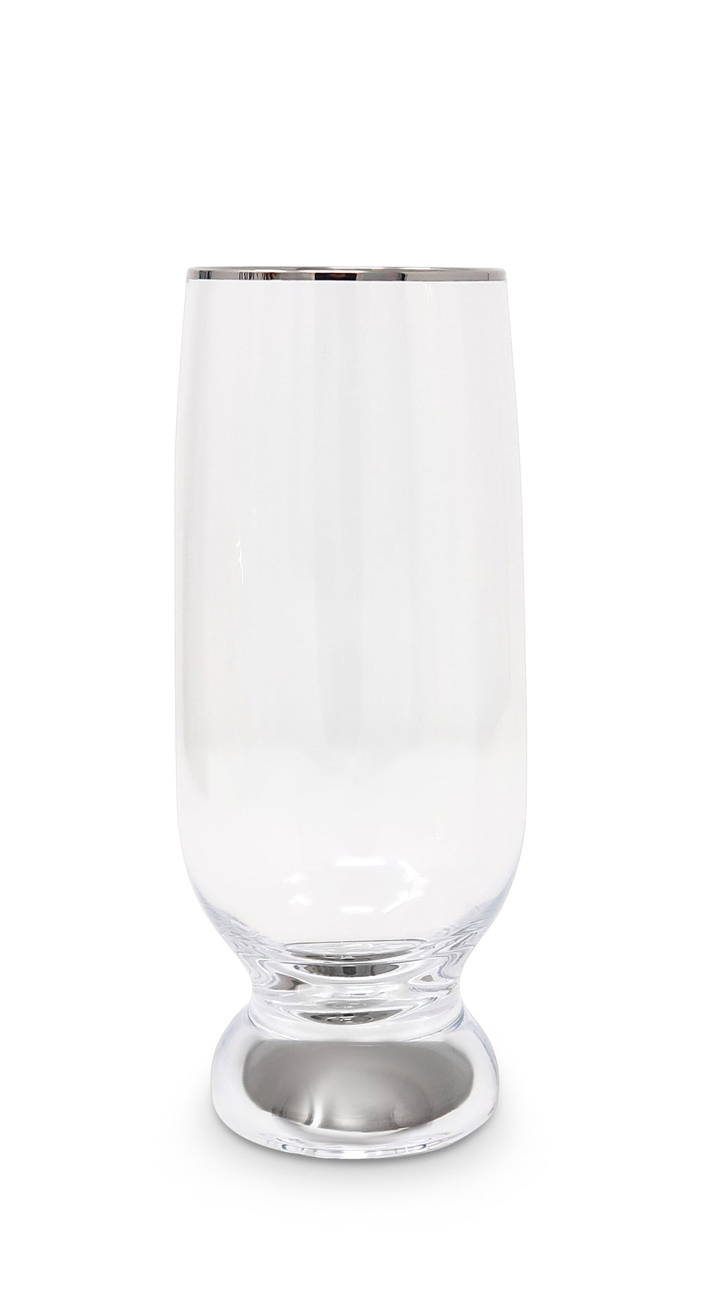 Set Of 6 Goblets With Gold Stem And Rim