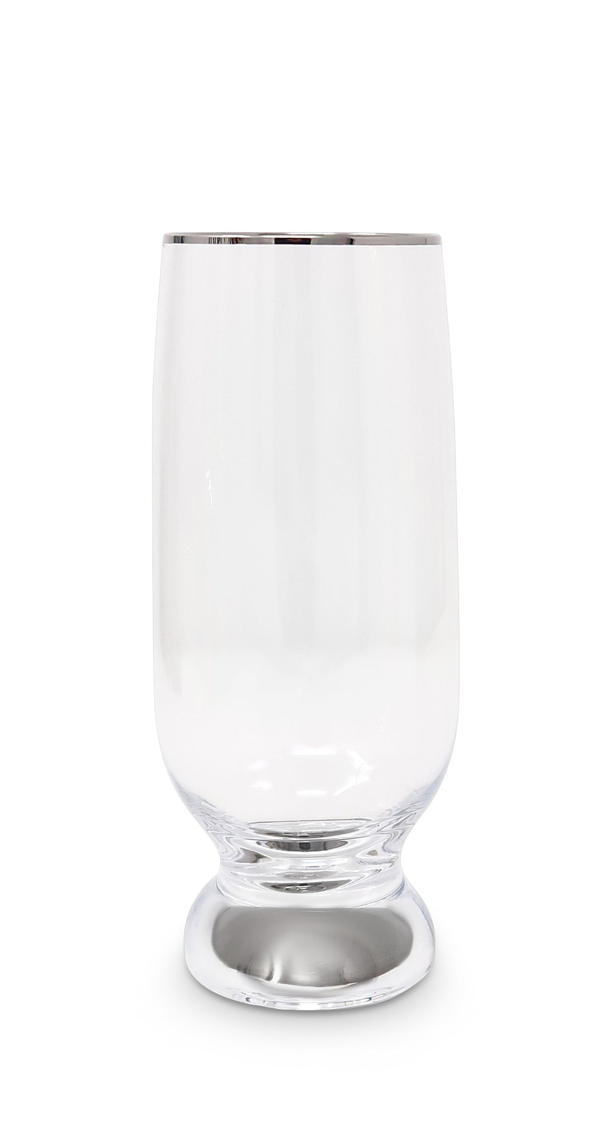 Set Of 6 Goblets With Gold Stem And Rim