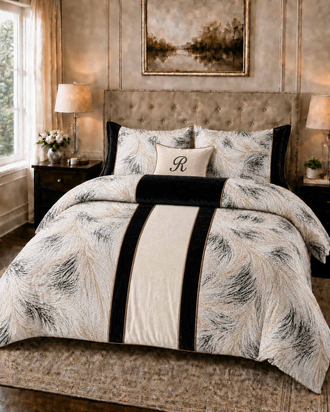 The Savoy White Velveteen Duvet Cover Bedding Set (Copy)