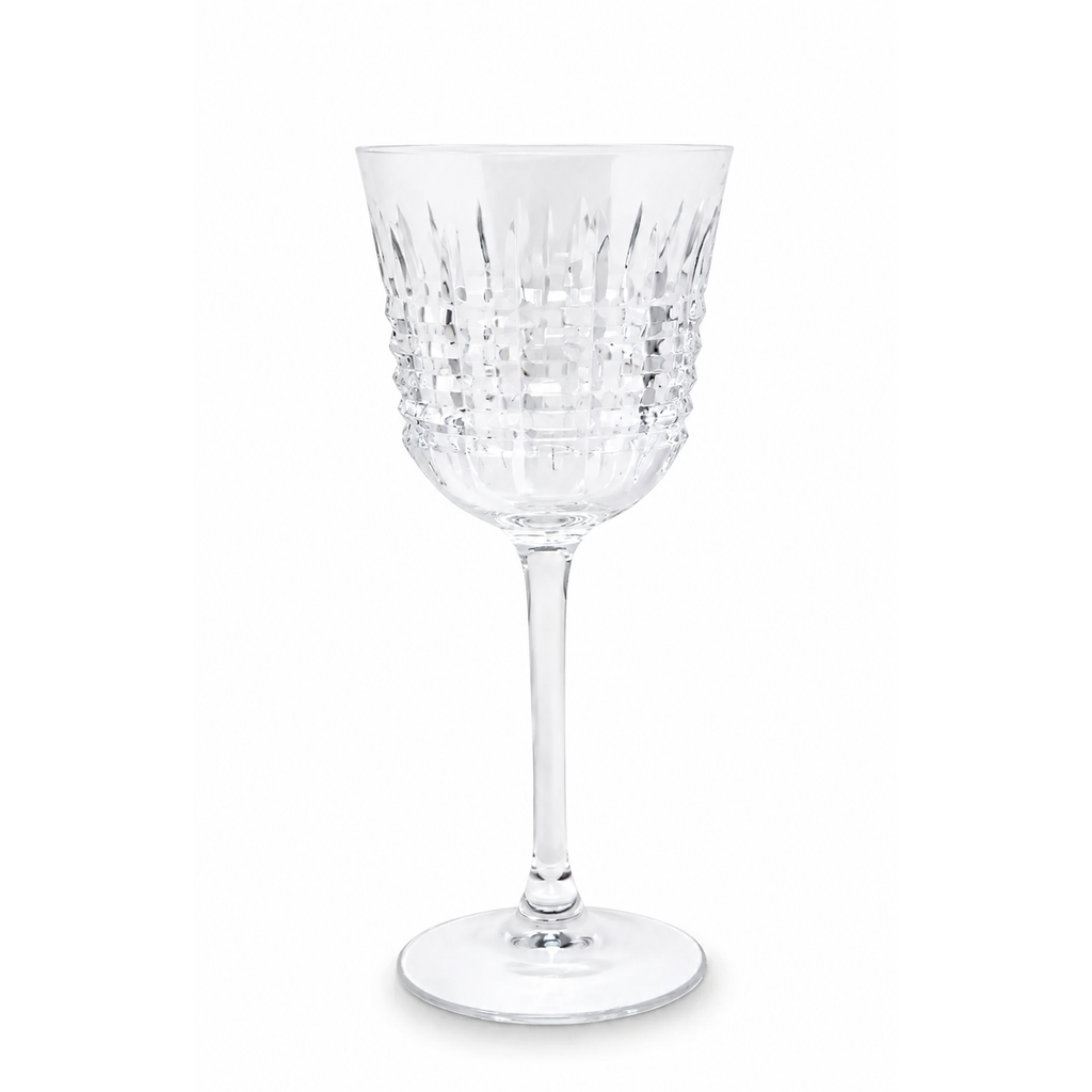 Liscio Ottico - Elegant Set of 6 Glass Glasses with Amber Shade on Bottom