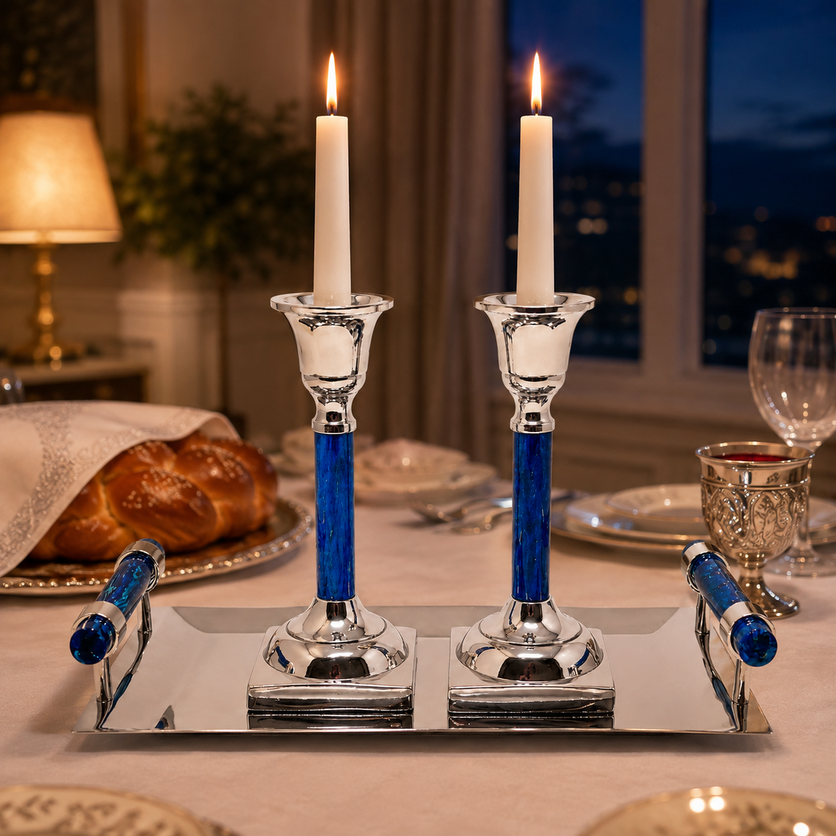 Candlestick Set with Tray (available in multiple colors options)