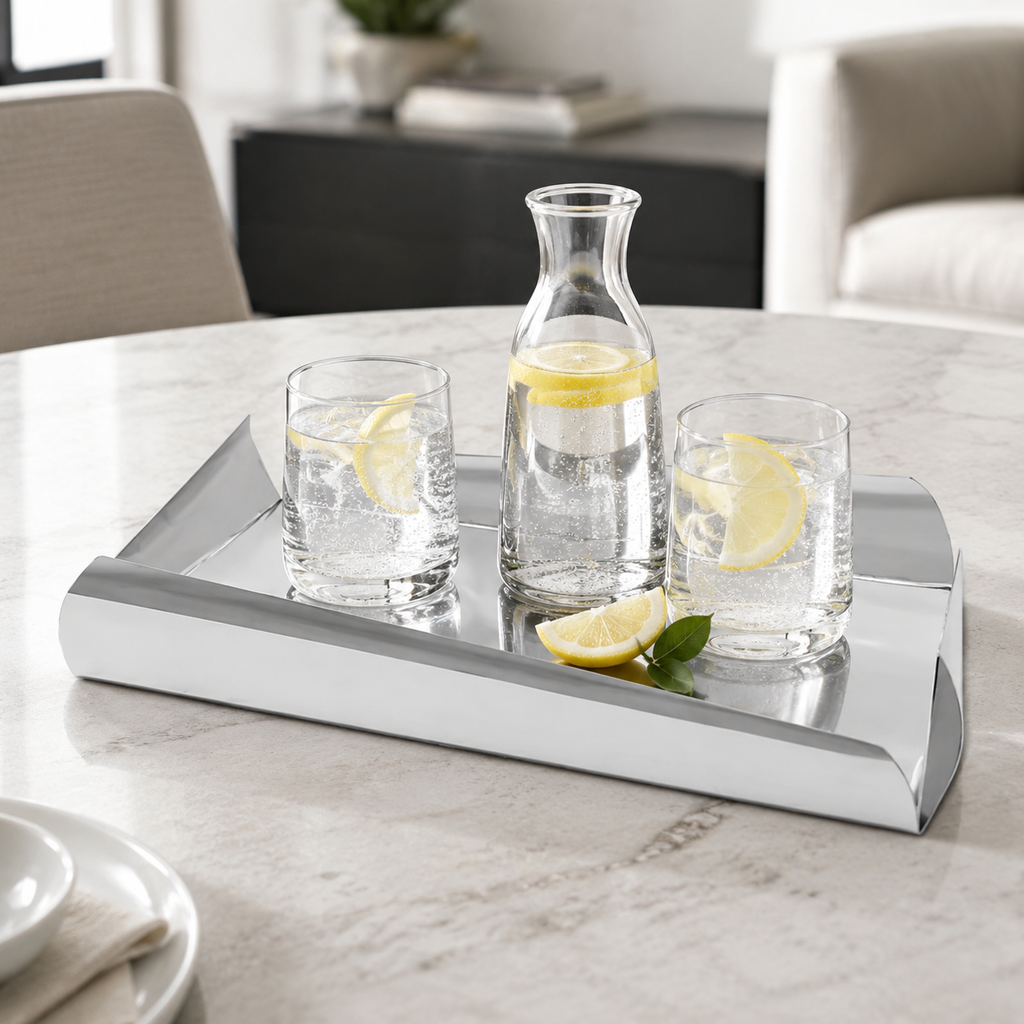Stainless Steel Oblong Tray