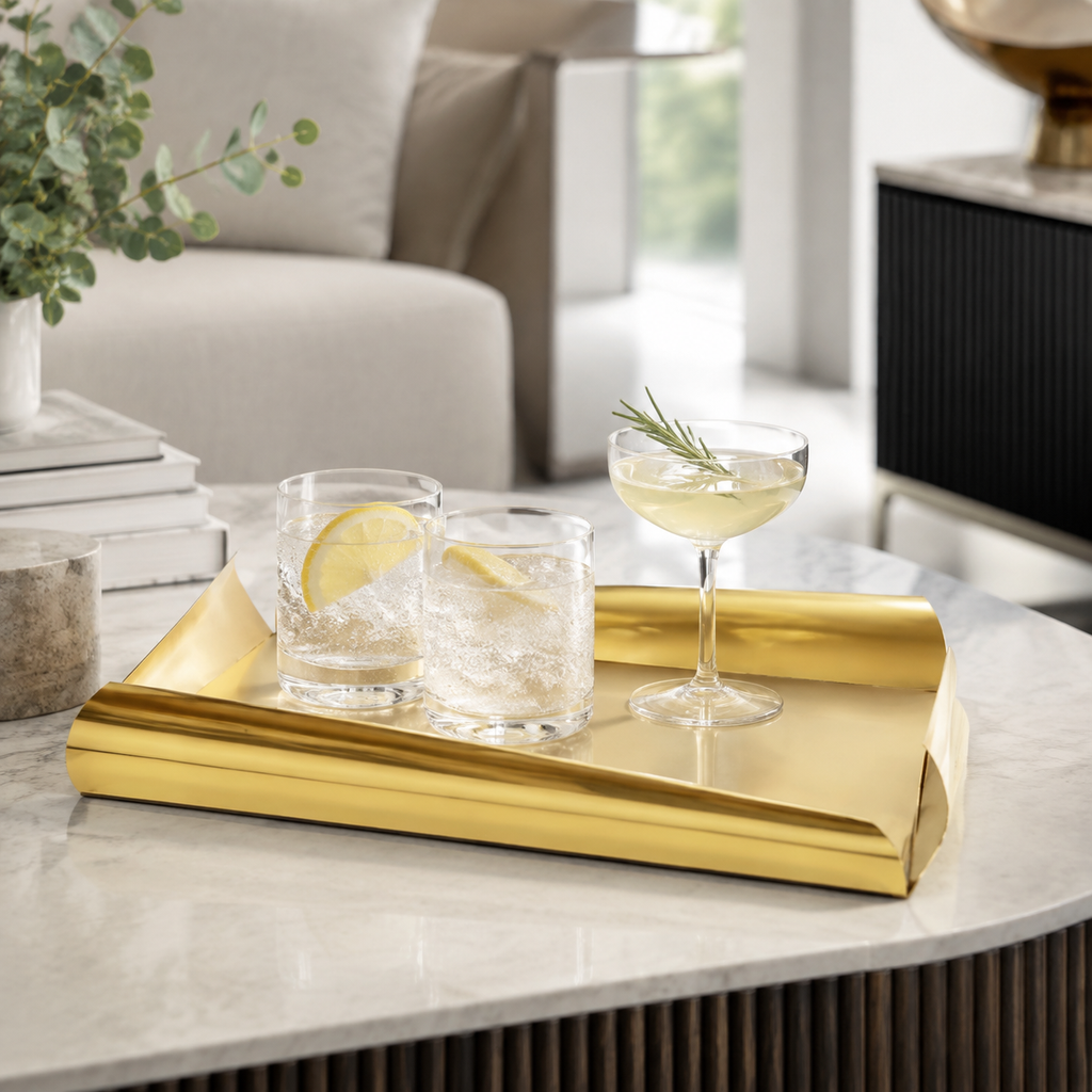 Stainless Steel Oblong Tray