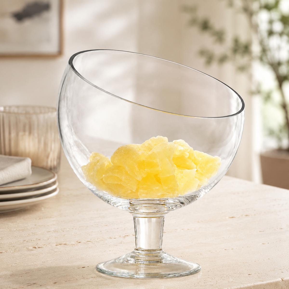 Liscio Ottico - Slant Footed Bowl (2 Sizes)