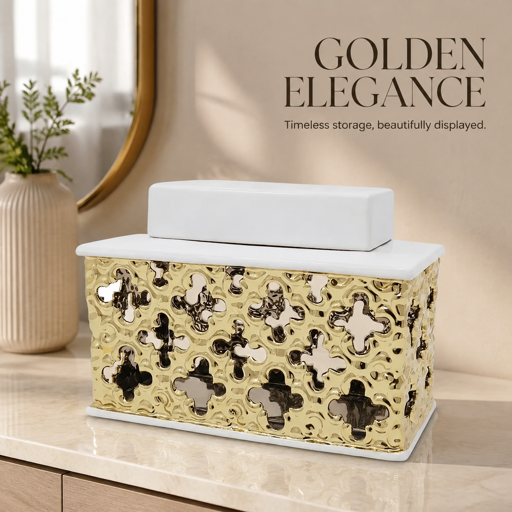 Gold Decorative Jar
