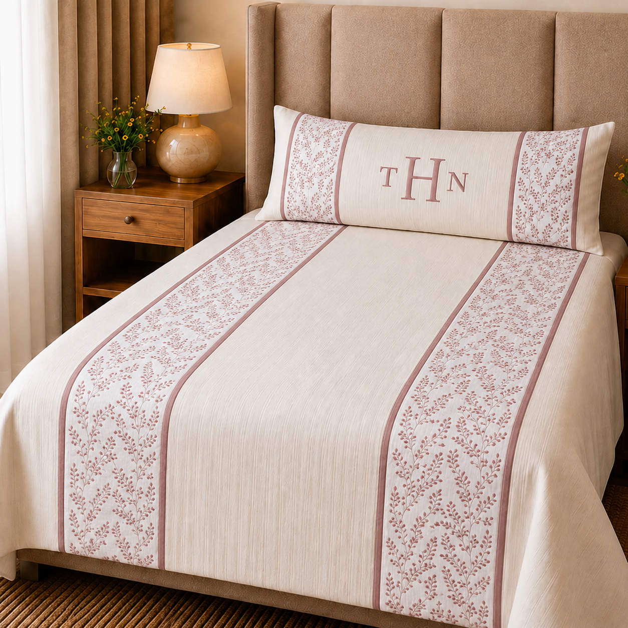 The Botanical Heritage Mauve Duvet Bedding Set