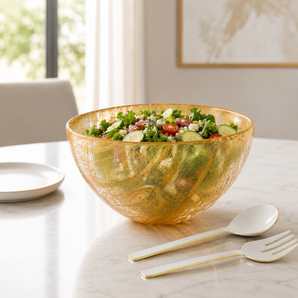 Dessert Bowl Brushed Gold - 6.25"D