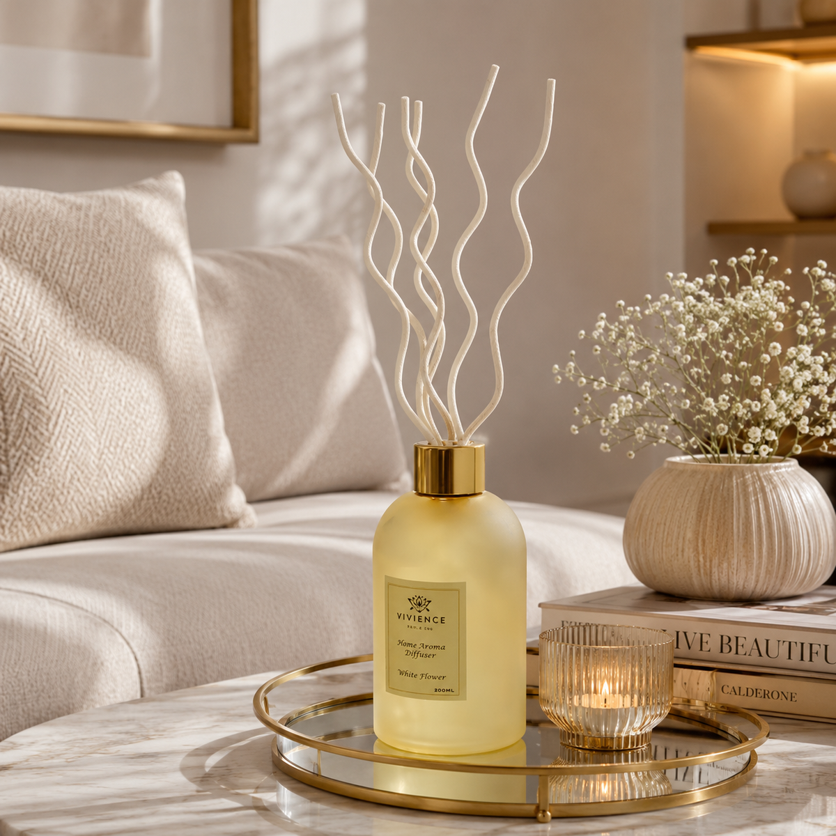 White Flower Scent Reed Diffusers