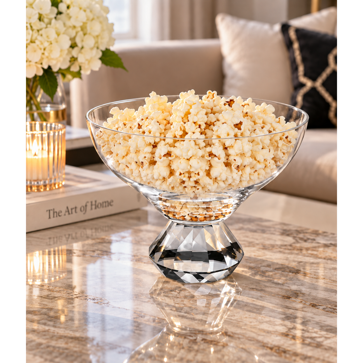Bowl with Colored Diamond Base - (3 sizes)