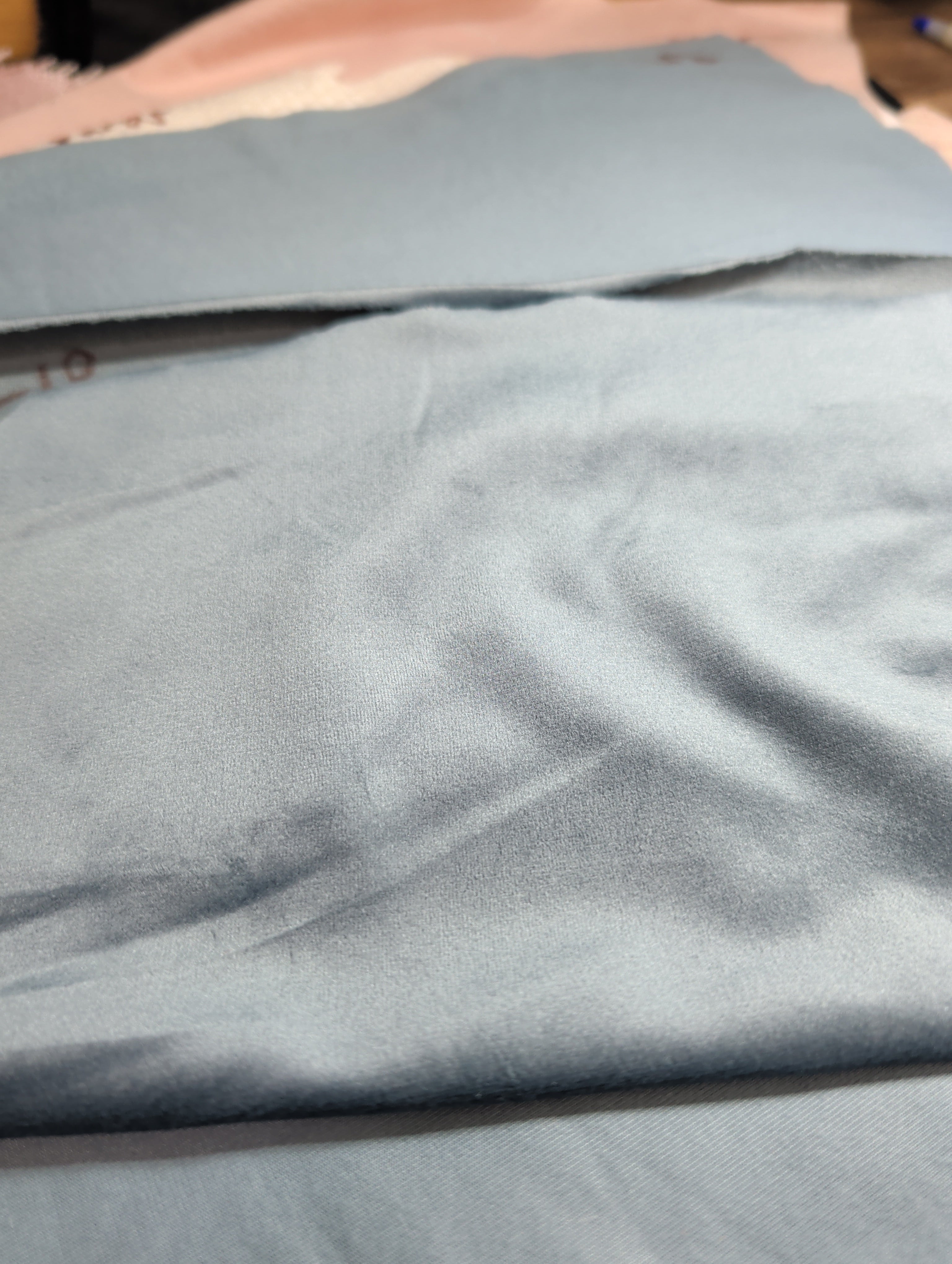 Grey velvet fabric 13