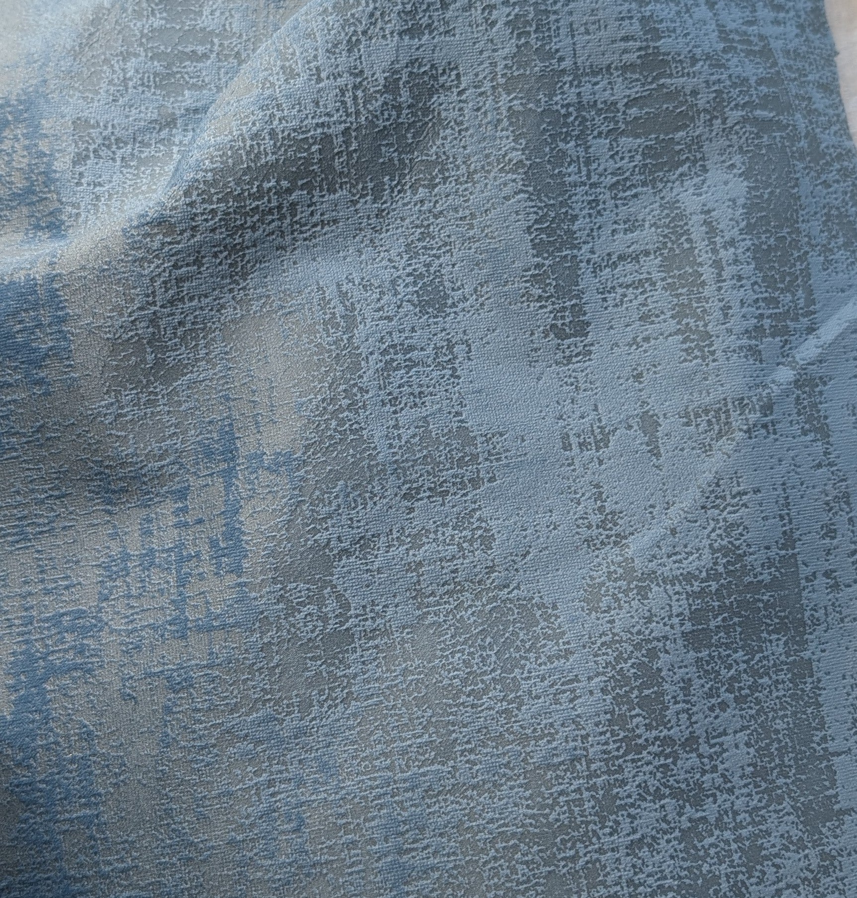 Oblique Blue Velvet fabric 23