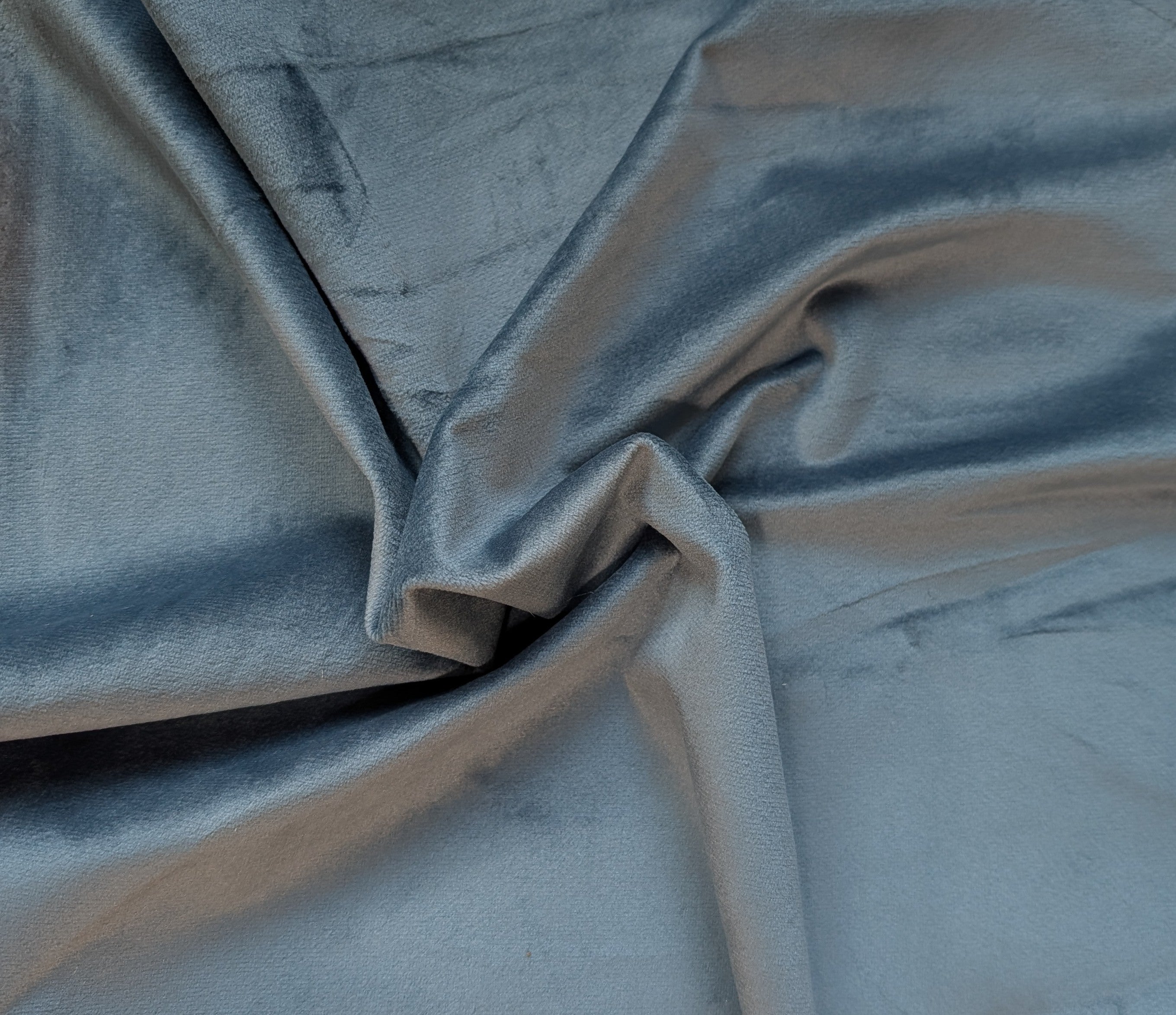 Blue Sage Velvet fabric 31