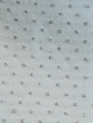 Leather White Tufted Flash fabric 36