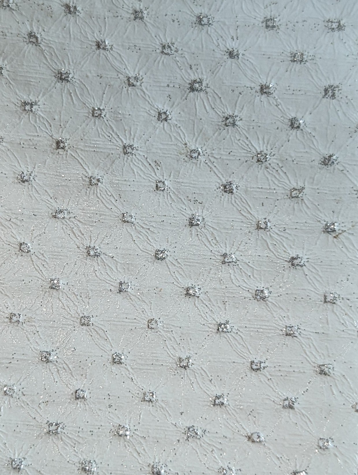 Leather White Tufted Flash fabric 36