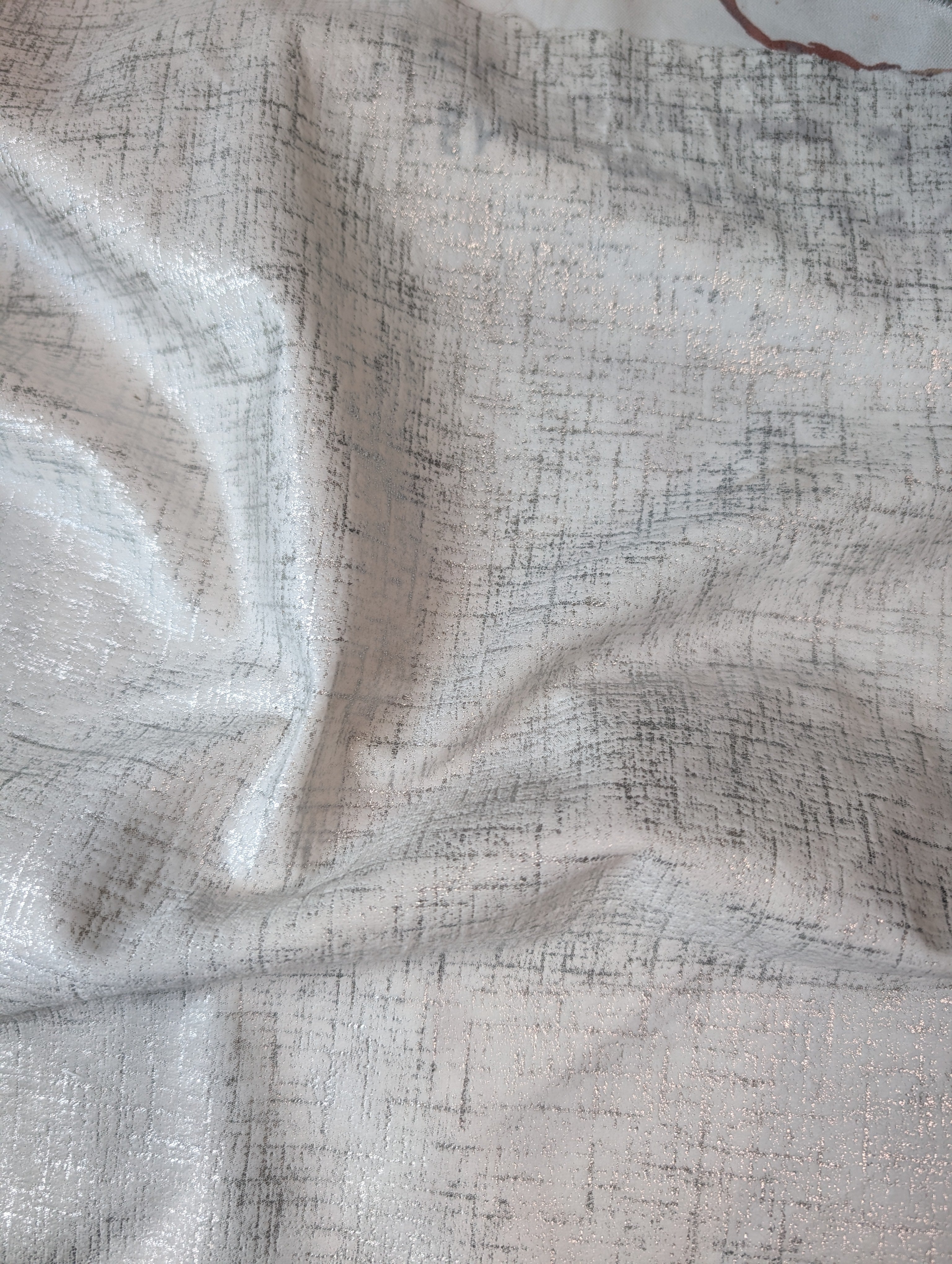 White Flash Velvet fabric 43