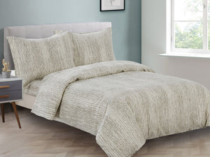 Moon Stripe Duvet Cover Bedding Set