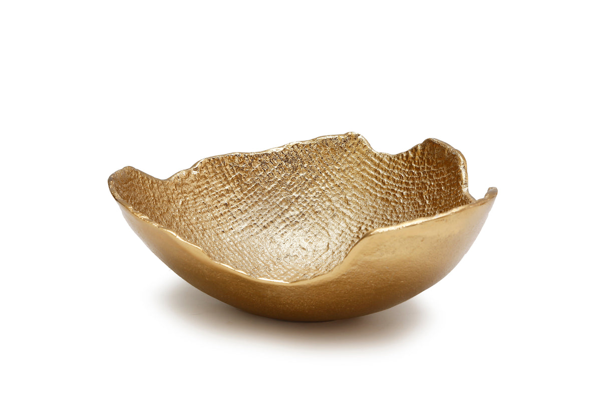 Gold Bark Raw Edged Bowl