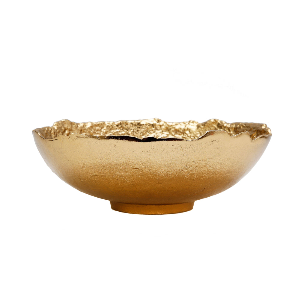 Gold Bark Raw Edged Bowl