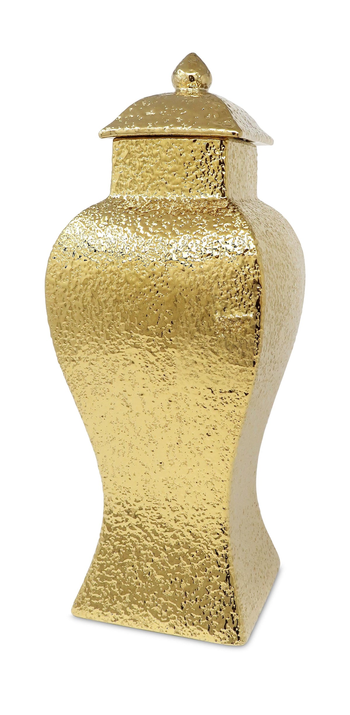 Hammered Gold Ginger Jar