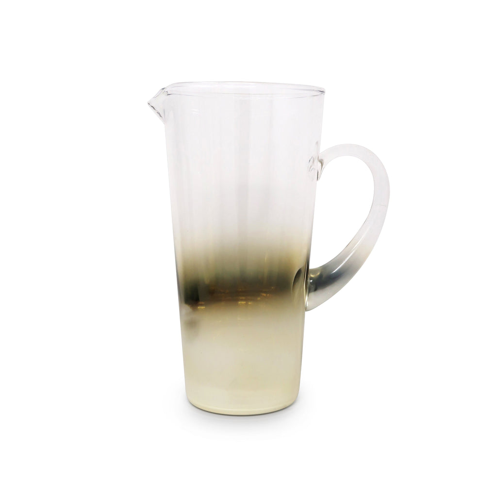 Pitcher with Gold Ombre Design, 9.25"H
