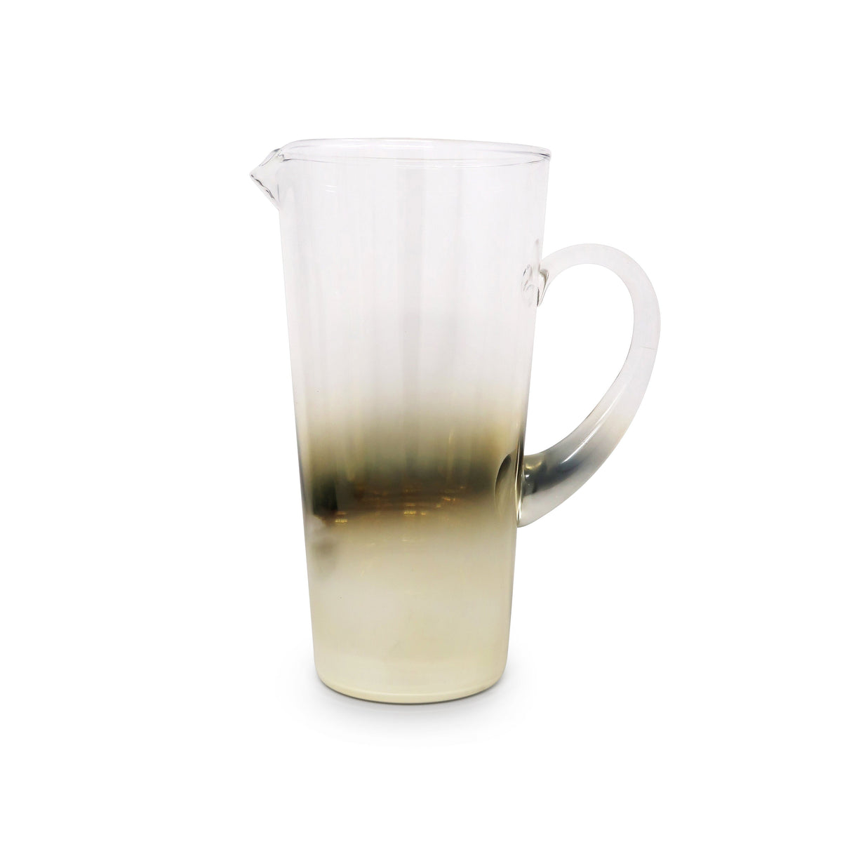 Pitcher with Gold Ombre Design, 9.25"H