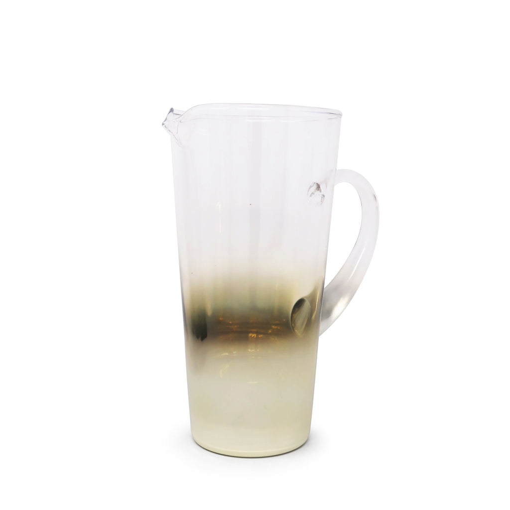 Pitcher with Gold Ombre Design, 9.25"H