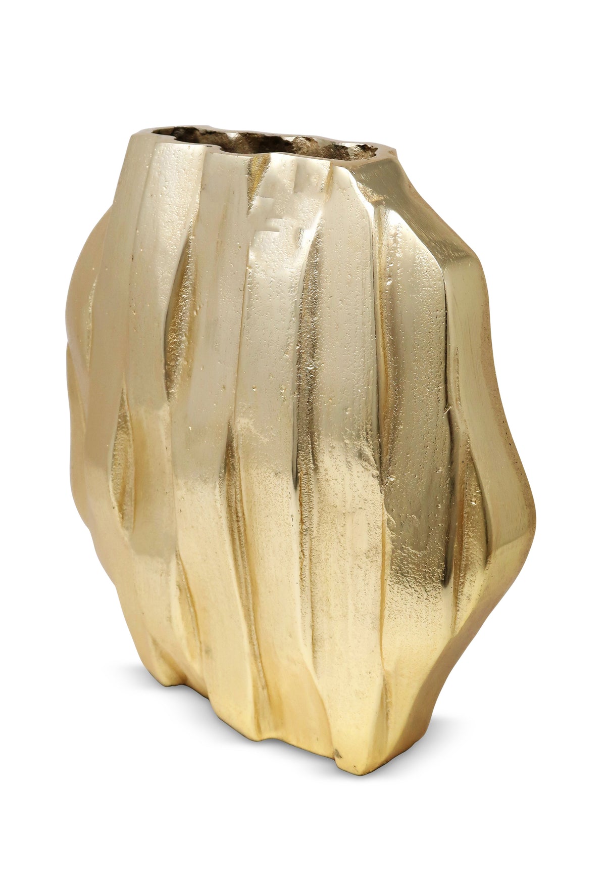 Gold Dimensional Vase