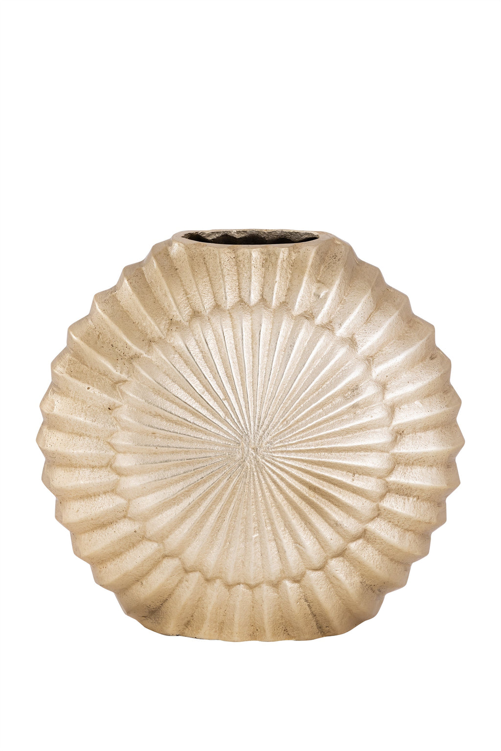 Elegant Gold Vase with Embossed Design