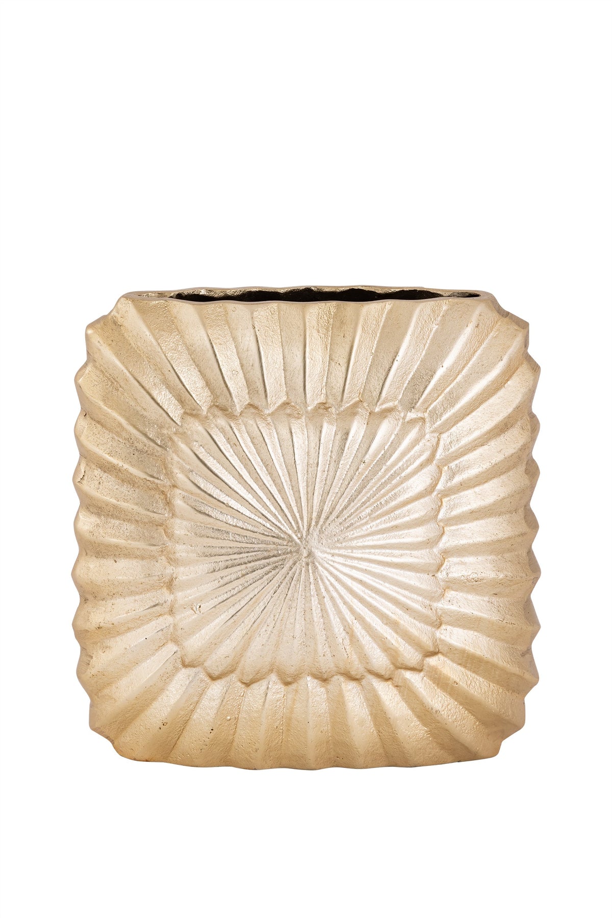 Elegant Gold Vase with Embossed Design