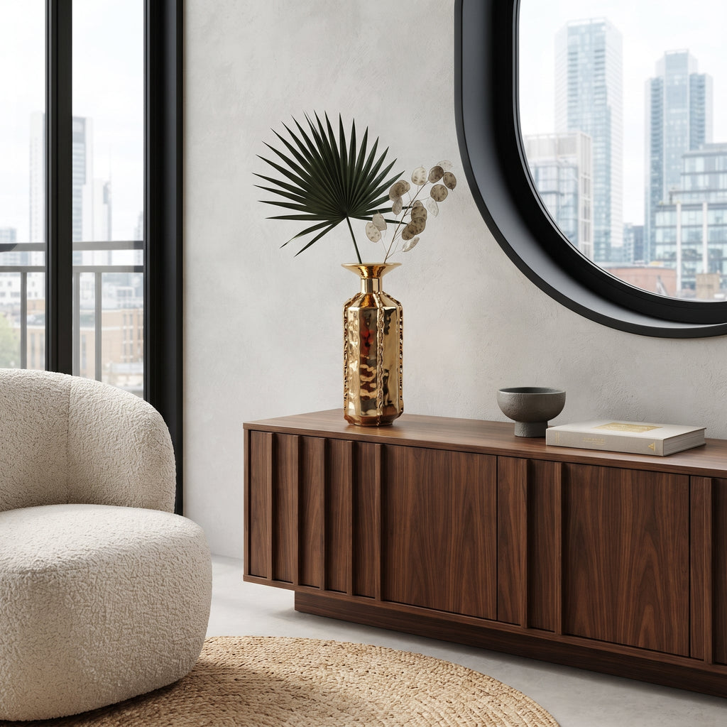 Gold Metallic Vase - Tall