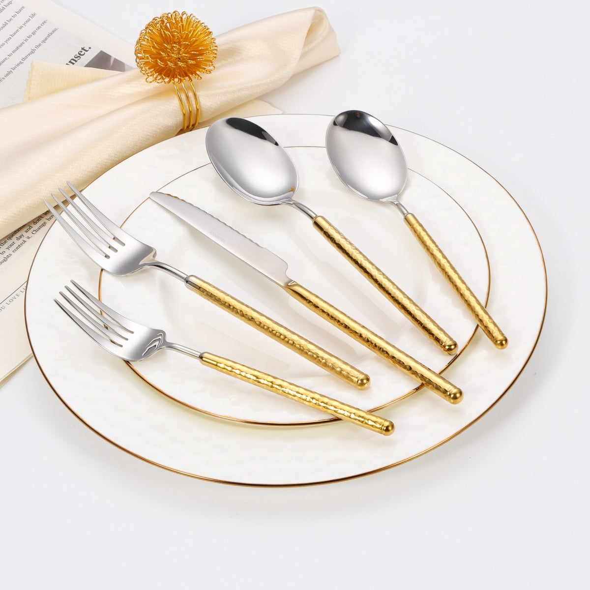 20 pc flaware set - Graduating - Hammered Round Handle