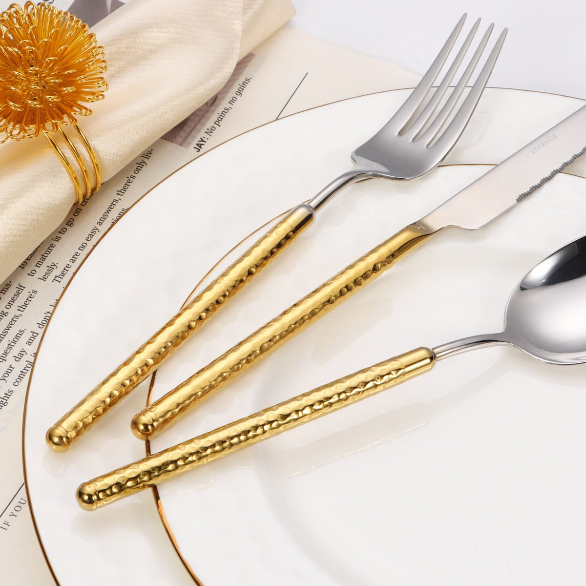 20 pc flaware set - Graduating - Hammered Round Handle