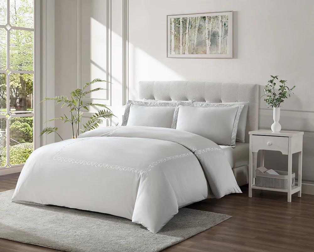 Gray Embroidery Hotel