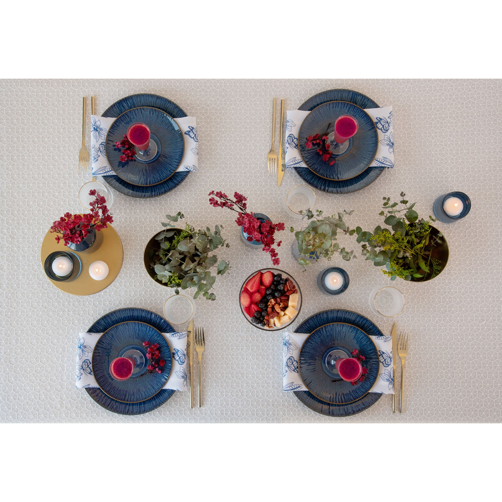 The Honeycomb White Lace Tablecloth