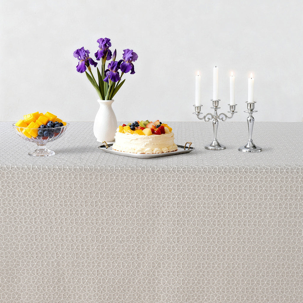 The Honeycomb White Lace Tablecloth