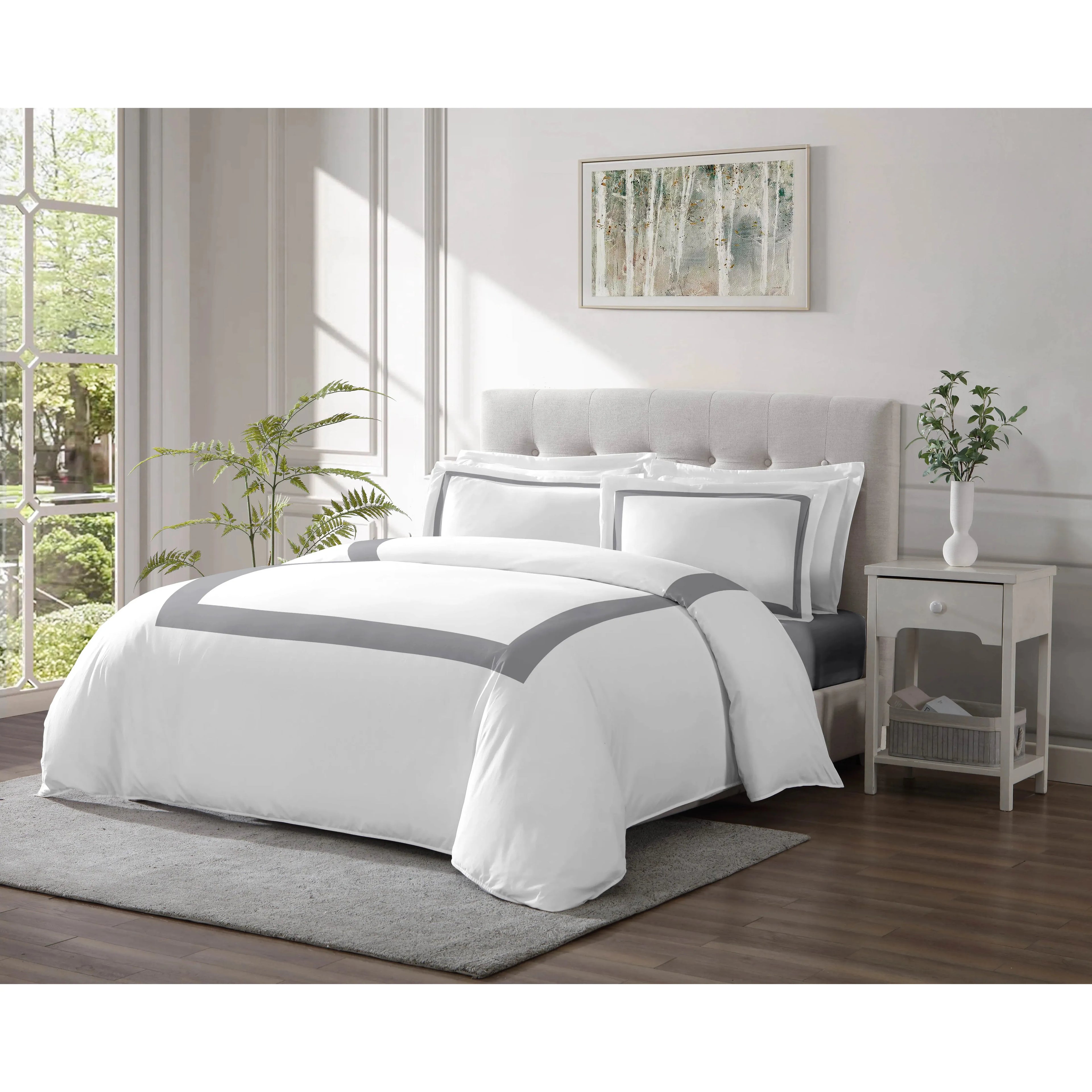 Hotel Style White and Grey