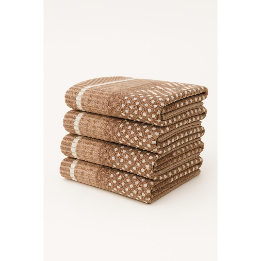 Dots Towel Brown