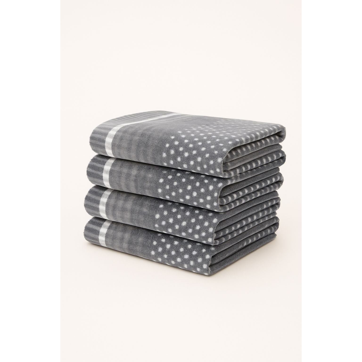 Dots Towel Grey