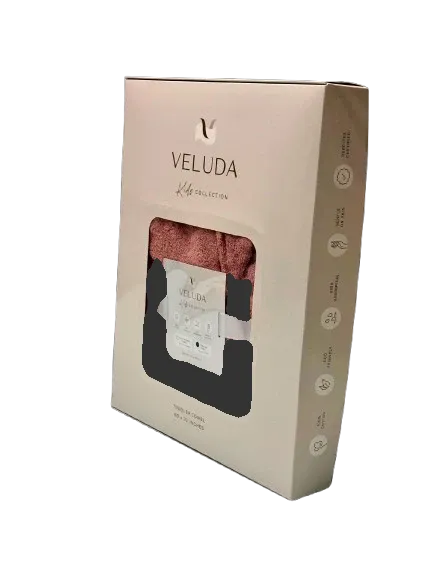 Super Absorbent Hooded Toddler Towel – Grows with Baby, Soft Hypoallergenic Cotton by Veluda