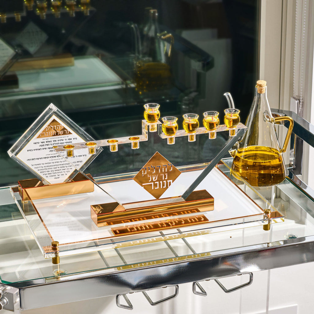 Diamond Menorah  by  Waterdale Collection
