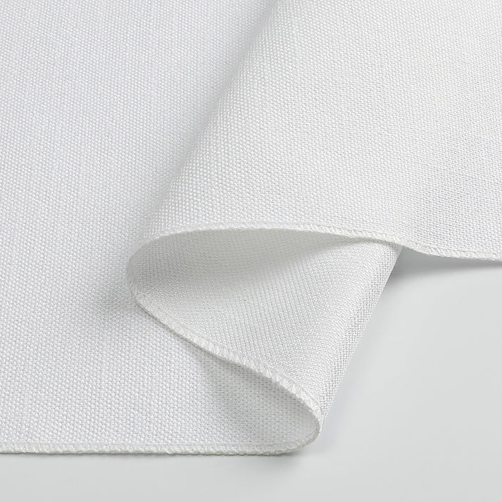 Linen Look Harvest Weave White Napkin