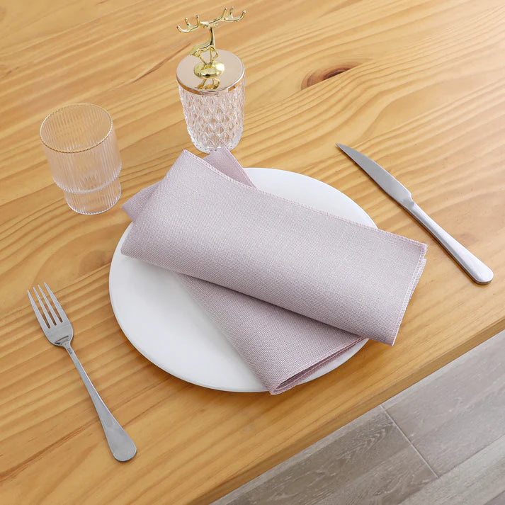Linen Look Harvest Weave Rose Napkin